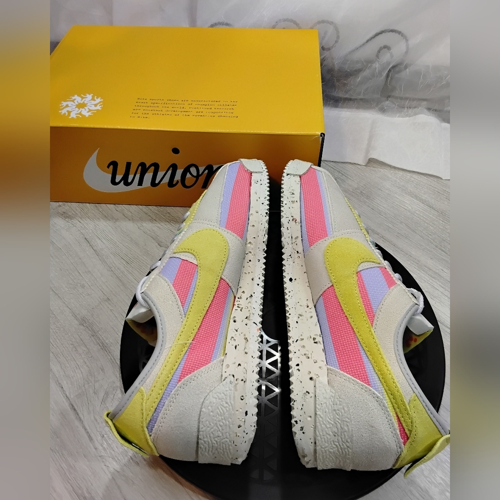 .NEW Nike Cortez X Union Sp LA Lemon Sneaker Limited Edition Colab Size M9.5 W11 - Picture 5 of 14